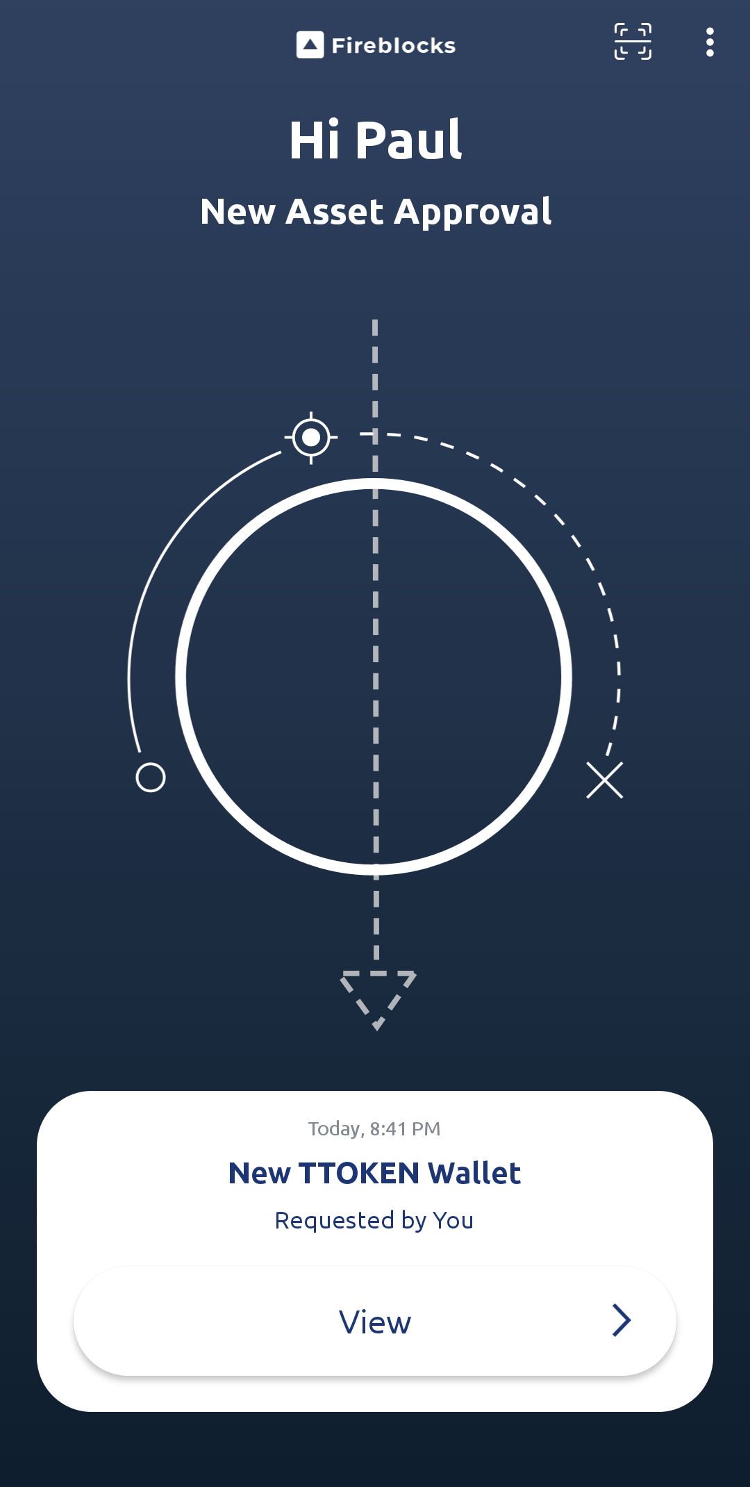 New asset approval mobile notification