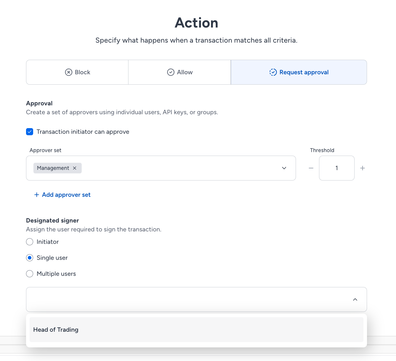 Policy Editor - Example 2 rules overview